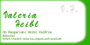 valeria heibl business card